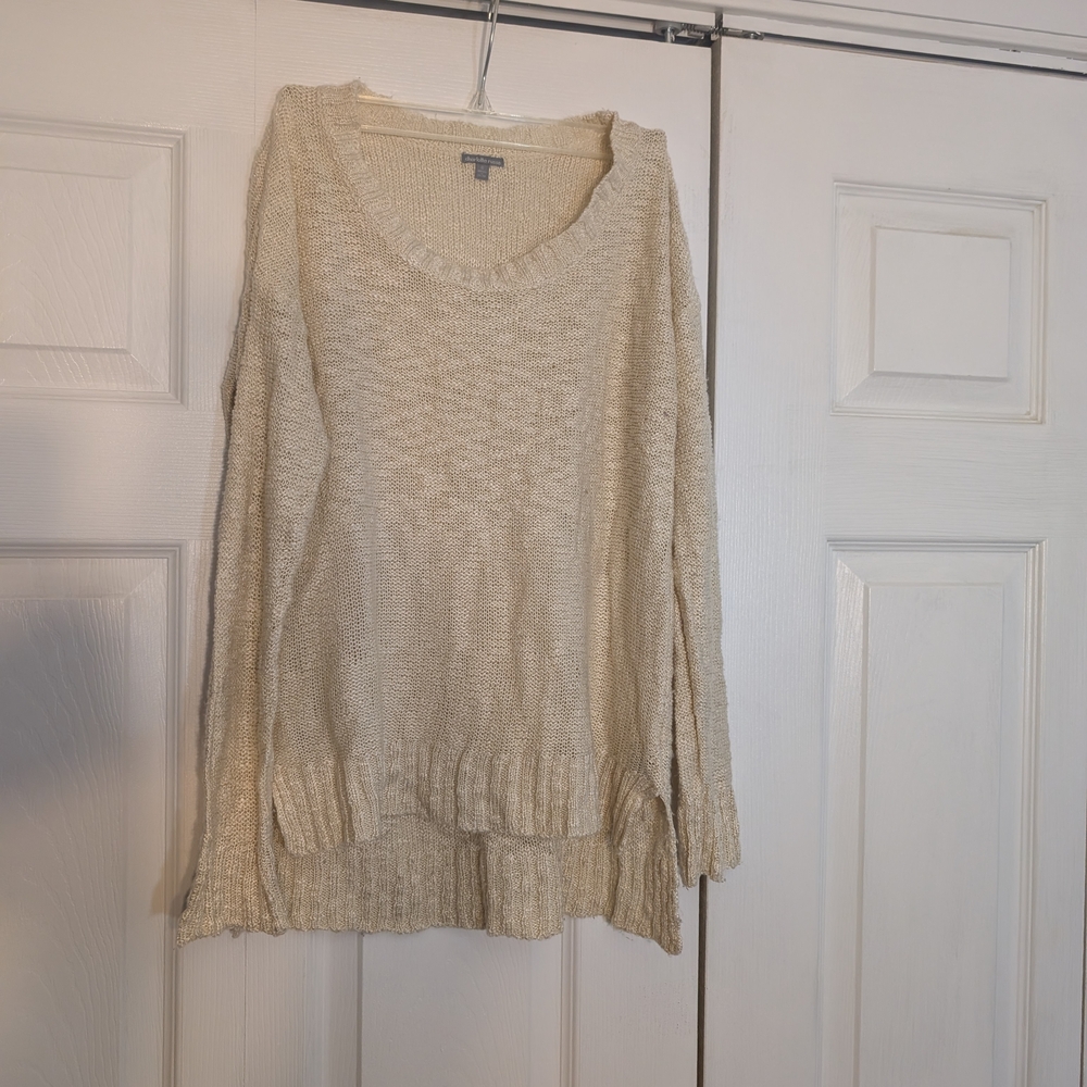 Charlotte Russe Cream Crew neck Sweater